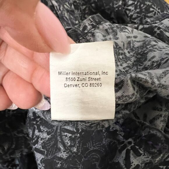 Cruel Girl Western Pearl Snap Shirt Women M Embroidered Black Purple Rodeo Y2K - Picture 9 of 16